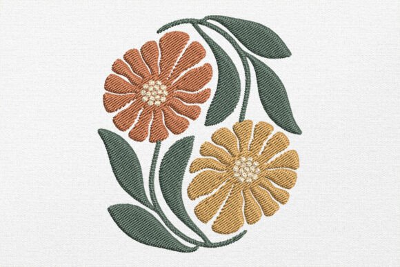 Boho Floral Embroidery Design: A Seasonal Delight