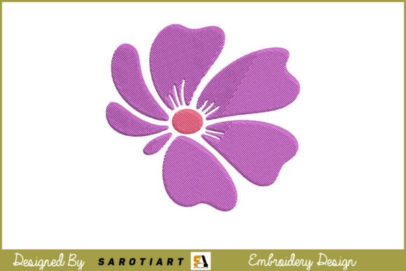 Boho Flower Embroidery Design: A Craft Fair Standout