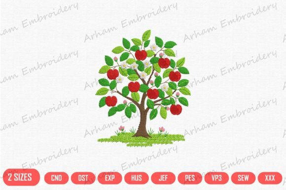 Charming Apple Orchard Bloom for Apparel