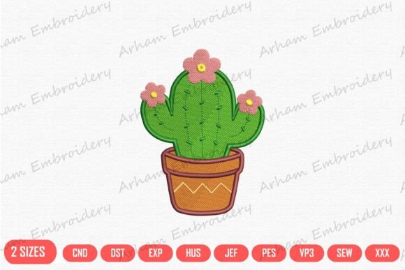 Charming Blooming Cactus Desert Garden