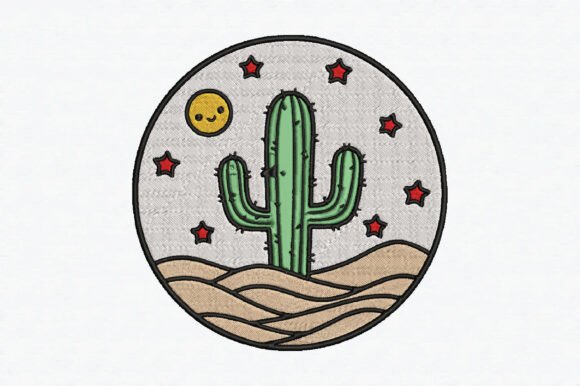 Charming Blooming Saguaro Cactus Design