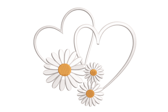 Charming Daisy Hearts – Minimal Floral