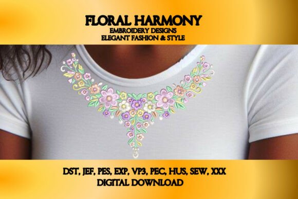 Elegant Floral Harmony for Business Merch