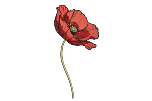 Elegant Red Poppy – A Festive Touch for Holiday Gifts