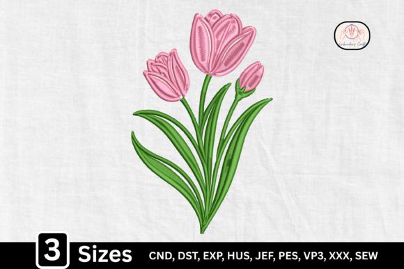 Elegant Spring Floral Bouquet Pink Tulip