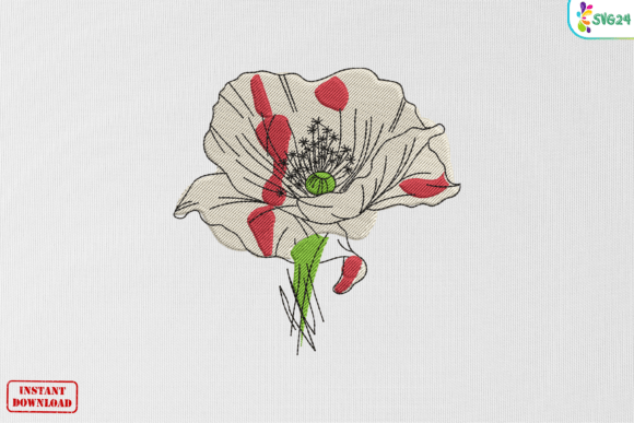 Elegant Vintage Poppy Bloom for Business