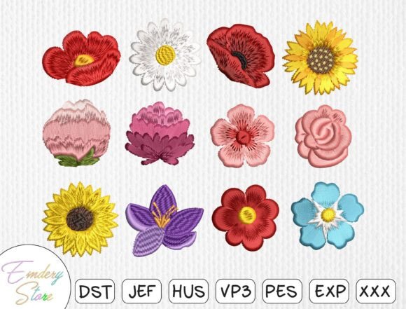 Floral Blossom Embroidery Design Set Review
