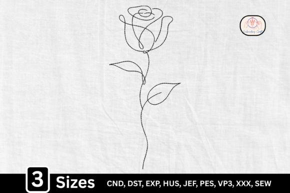 Minimalist Rose Line Art for Craft Fairs