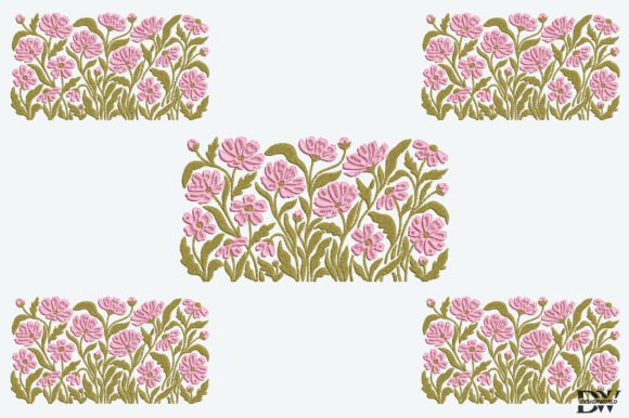 Pink Blossoms Embroidery Design: A Spring Delight