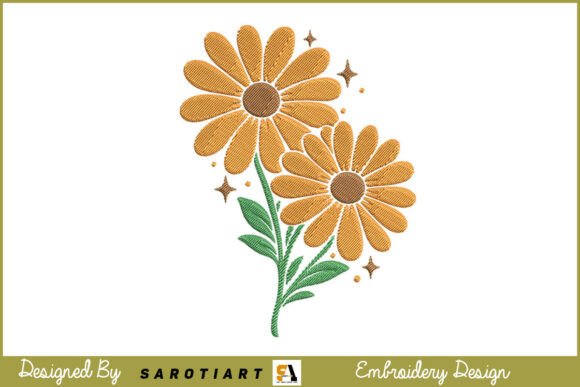 Review: Beautiful Sunflower Embroidery Design