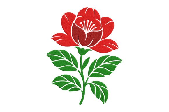 Stylized Rose Embroidery Design Review